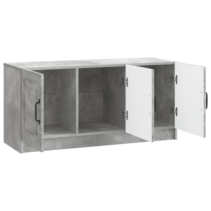 Meuble TV Gris béton 99 x 34,5 x 47 cm Bois d'ingénierie - 5