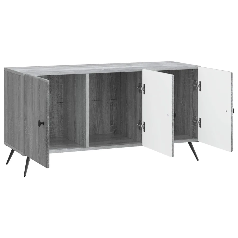 Meuble TV Sonoma gris 99 x 34,5 x 50 cm Bois d'ingénierie - 5
