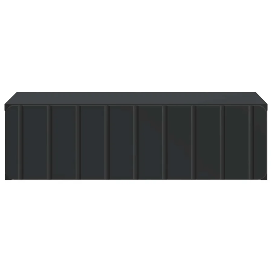 Table d'appoint murale Noir 59 x 34,5 x 17 cm Bois d'ingénierie - 5