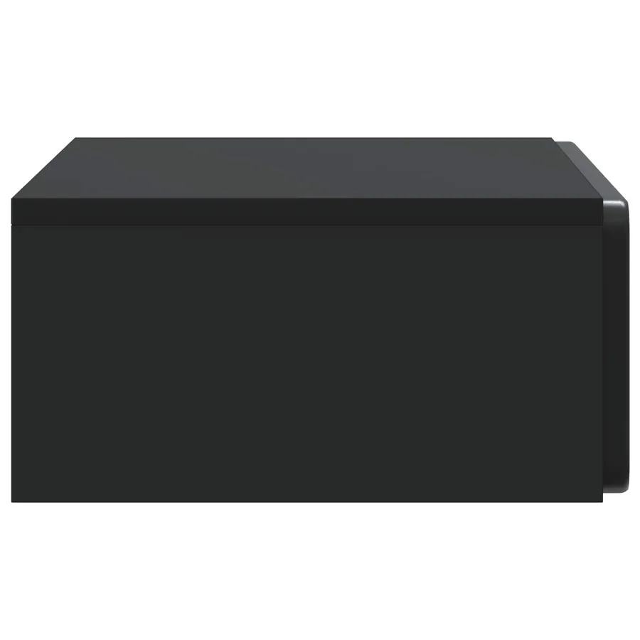 Table d'appoint murale Noir 59 x 34,5 x 17 cm Bois d'ingénierie - 6