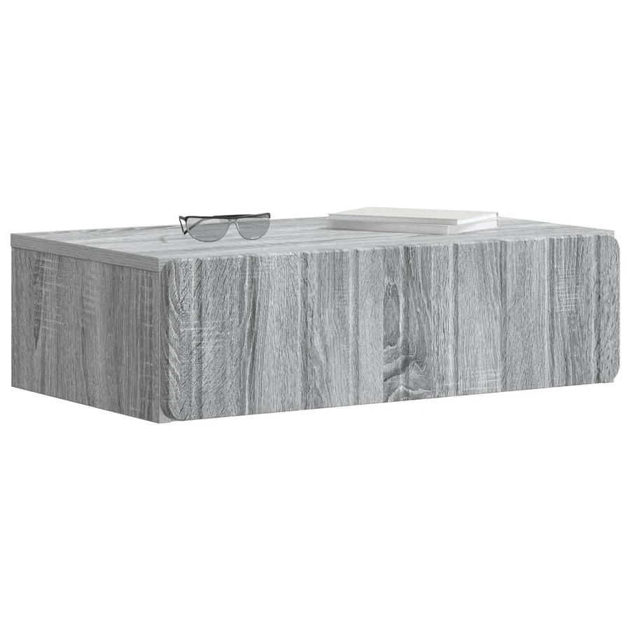 Table d'appoint murale Sonoma gris 59 x 34,5 x 17 cm - 3