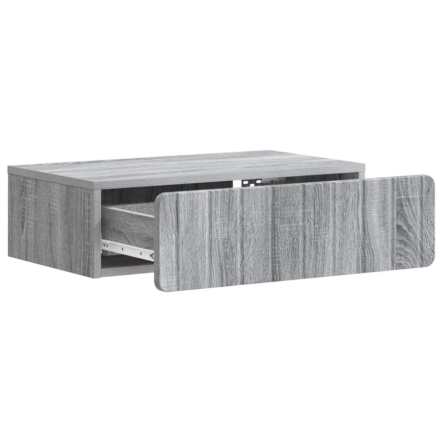 Table d'appoint murale Sonoma gris 59 x 34,5 x 17 cm - 4