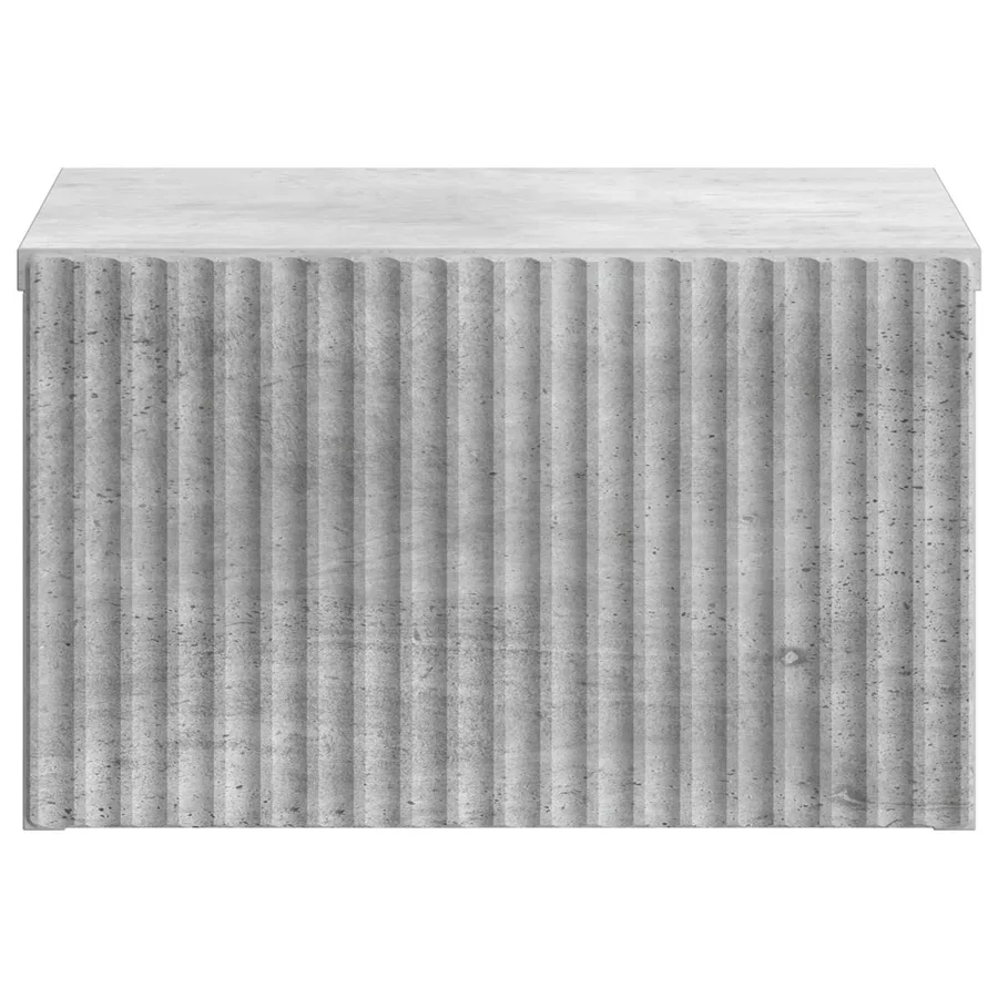 Cabinet de chevet mural Gris béton 33 x 34,5 x 20 cm - 5