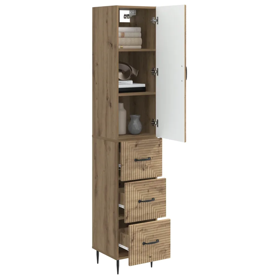 Ensemble de Meubles 2 pc 33 x 34,5 x 90 cm Bois d'ingénierie - 3
