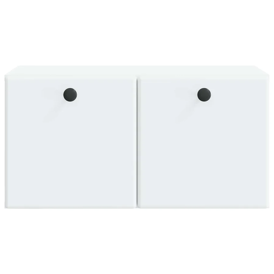 Meuble TV mural 59,5 x 31 x 30 cm Blanc Bois d'ingénierie - 6