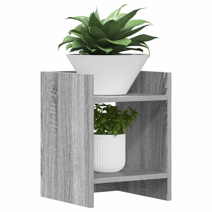 Support de Plante Gris Sonoma 30 x 30 x 40 cm Bois d’ingénierie - 3