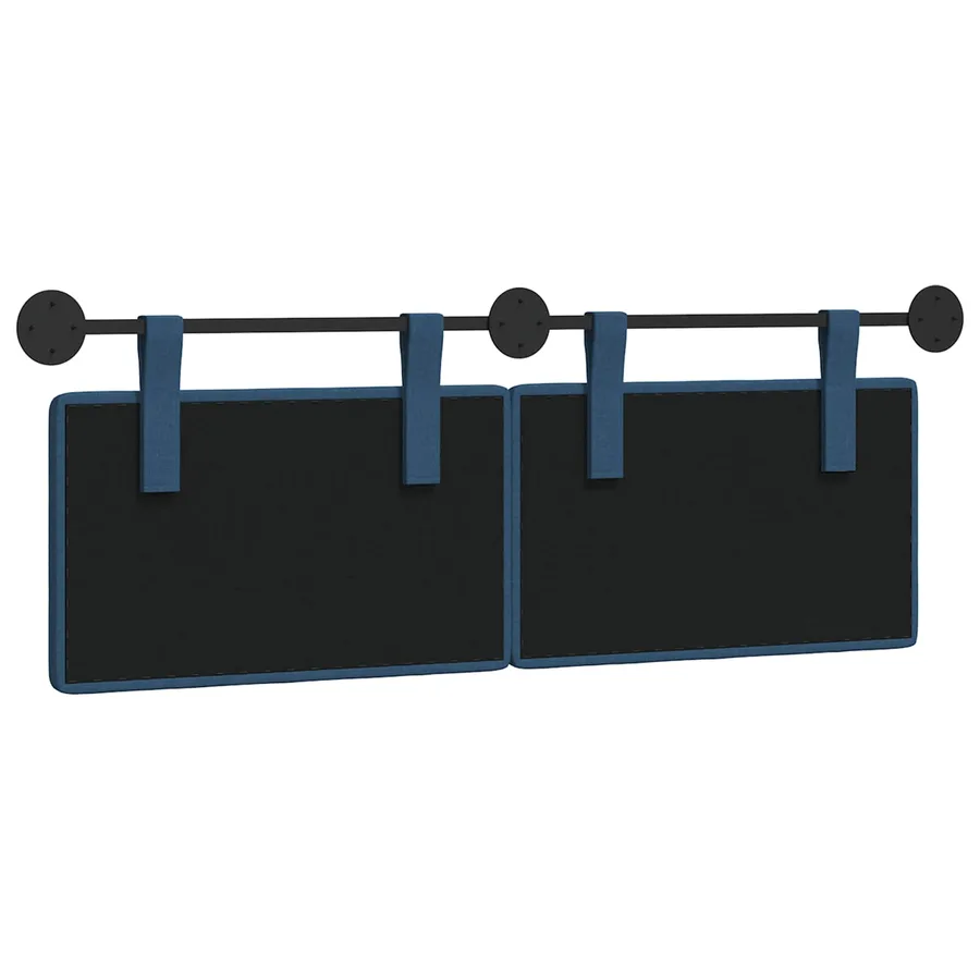 Tête de lit suspendue Bleu Tissu - 7