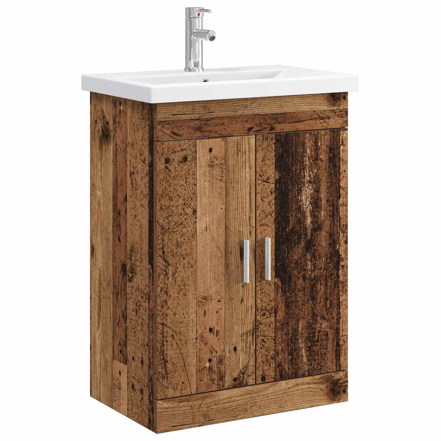 Ensemble de mobilier de salle de bain Bois ancien - 2