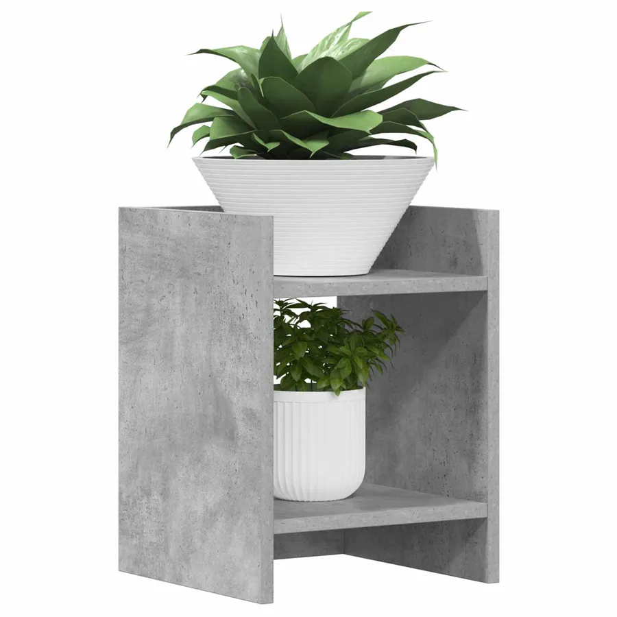 Support de Plante 2 pc Gris Béton 30 x 30 x 40 cm - 3