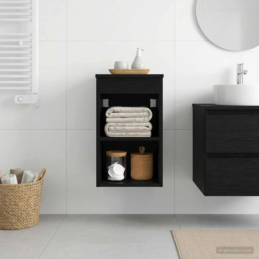 Meuble de Salle de Bain In-between Chêne noir 30 x 44,5 x 50 cm
