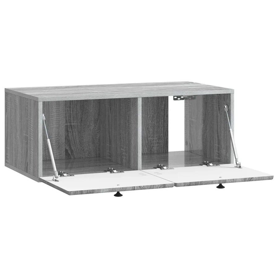 Meuble TV mural 78,5 x 41 x 30 cm Sonoma gris Bois d'ingénierie - 5