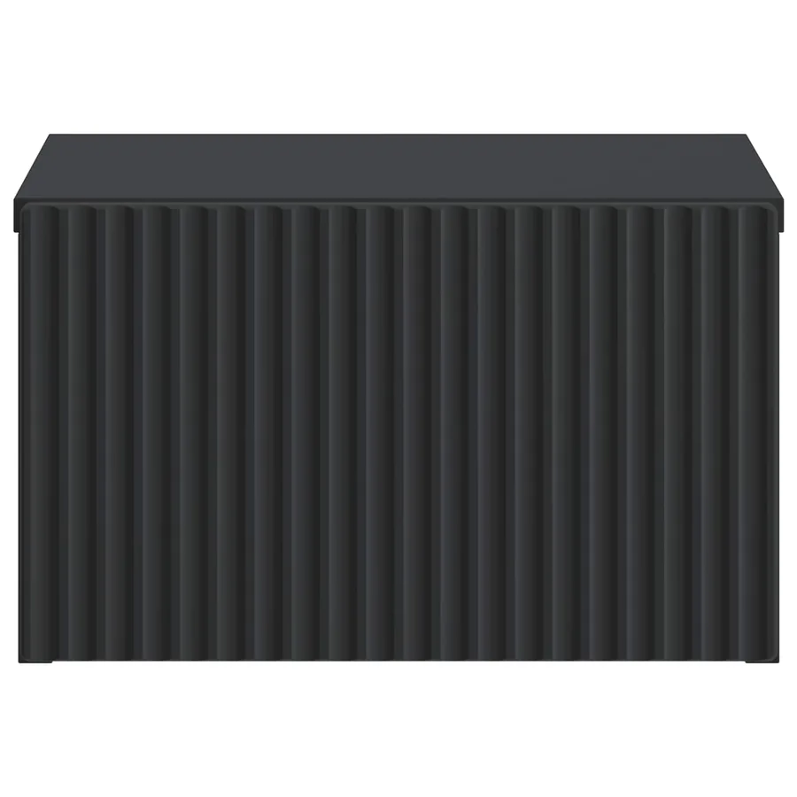 Cabinet de chevet mural avec tiroir Noir 33 x 34,5 x 20 cm - 5