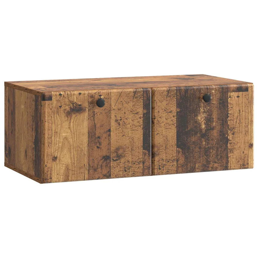 Meuble TV mural 78,5 x 41 x 30 cm Bois ancien Bois d'ingénierie - 2