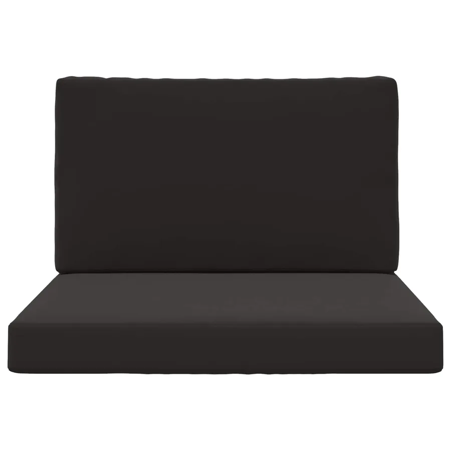 Coussin de canapé d'extérieur 2 pcs Noir Polyester - 6