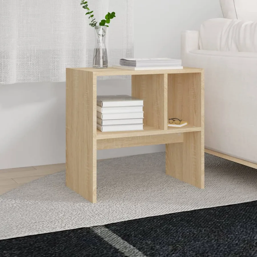 Table d'appoint Chêne sonoma 50x30x50 cm Bois d’ingénierie - 4