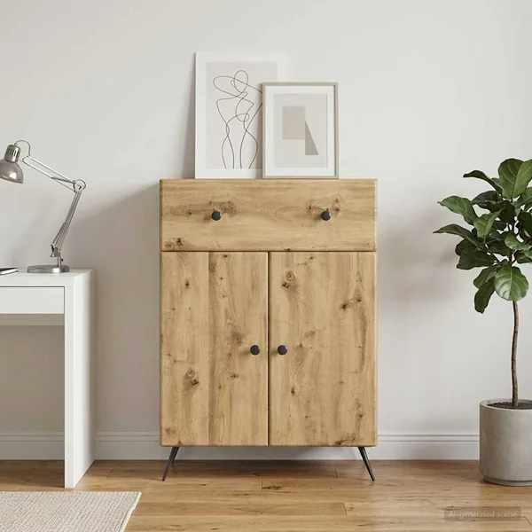 Buffet Chêne artisanal 66 x 34,5 x 90 cm Bois d'ingénierie