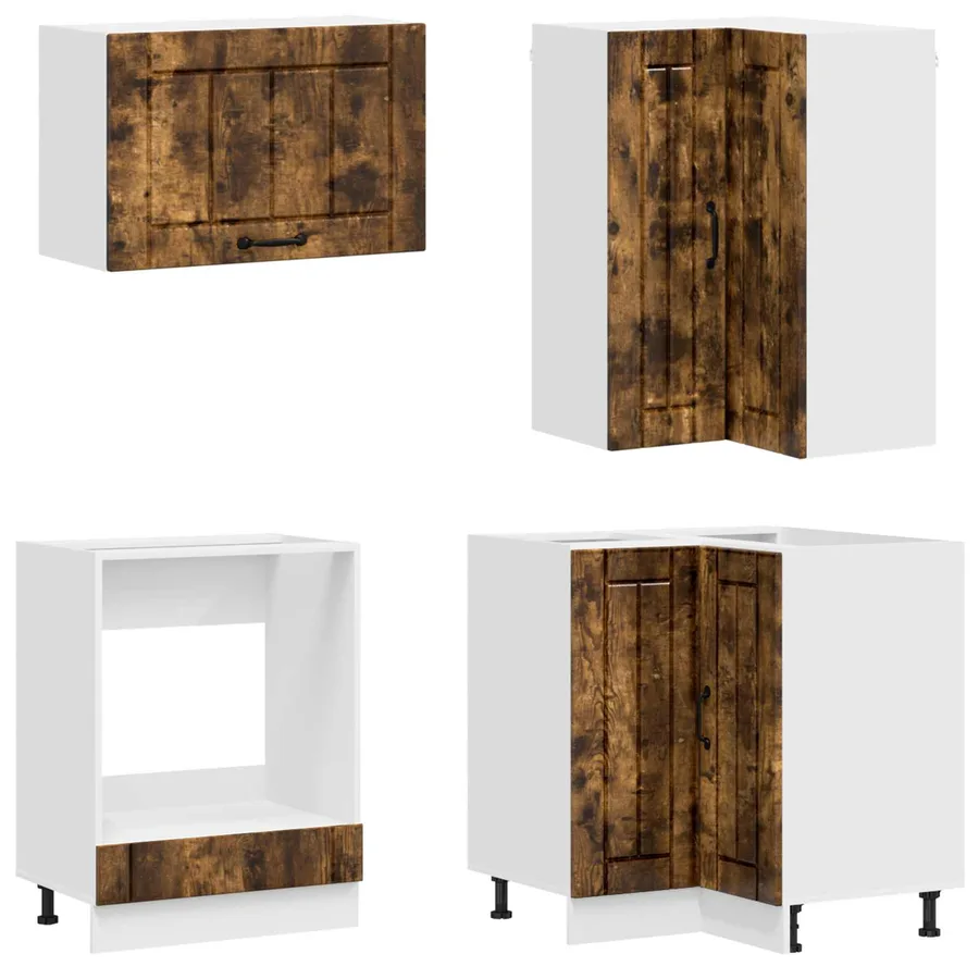 Unité de cuisine LUCCA 8 pcs Chêne fumé Bois d'ingénierie - 4