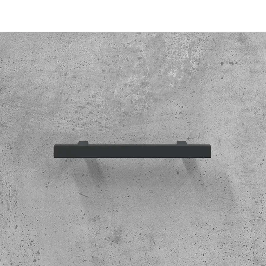 Buffet haut gris béton 69,5x31x115 cm bois d'ingénierie - 9
