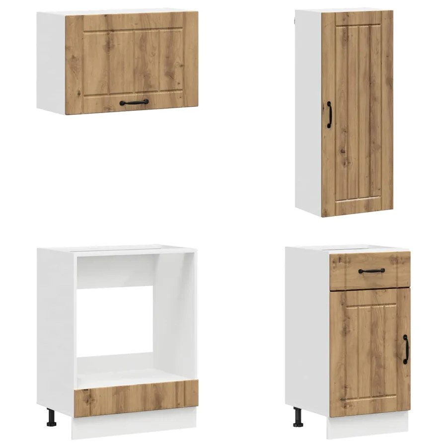Unité de cuisine LUCCA 8 pcs Chêne artisanal Bois d'ingénierie - 4