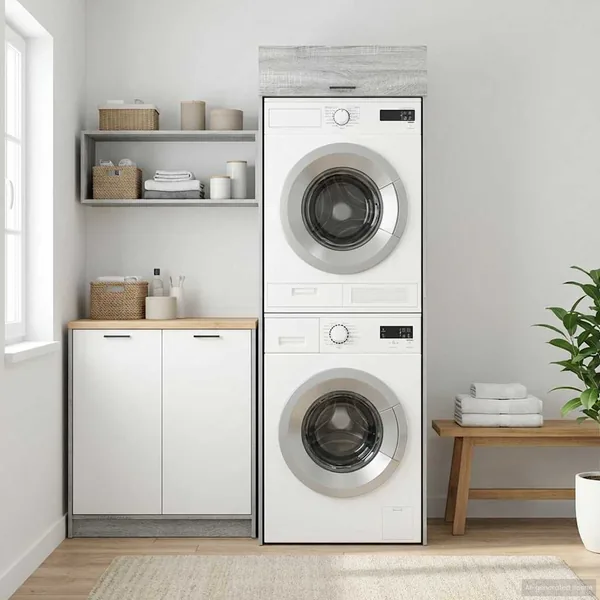 Armoire pour machine à laver Gris Sonoma 67,5 x 68 x 200 cm