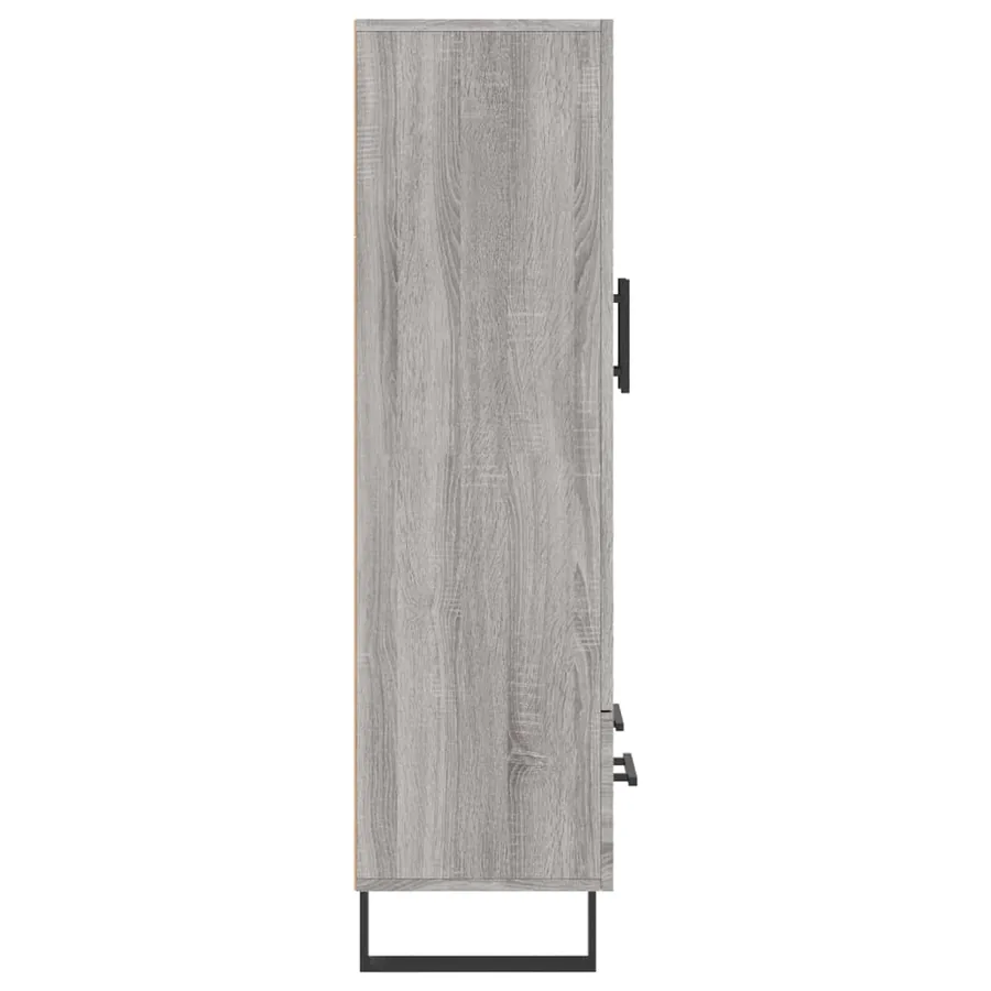 Buffet haut sonoma gris 69,5x31x115 cm bois d'ingénierie - 7