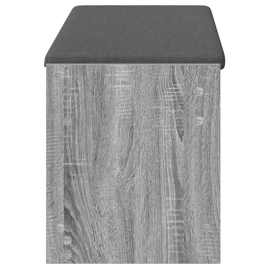 Banc d'entrée avec coussin Gris Sonoma 103 x 38 x 45 cm - 6
