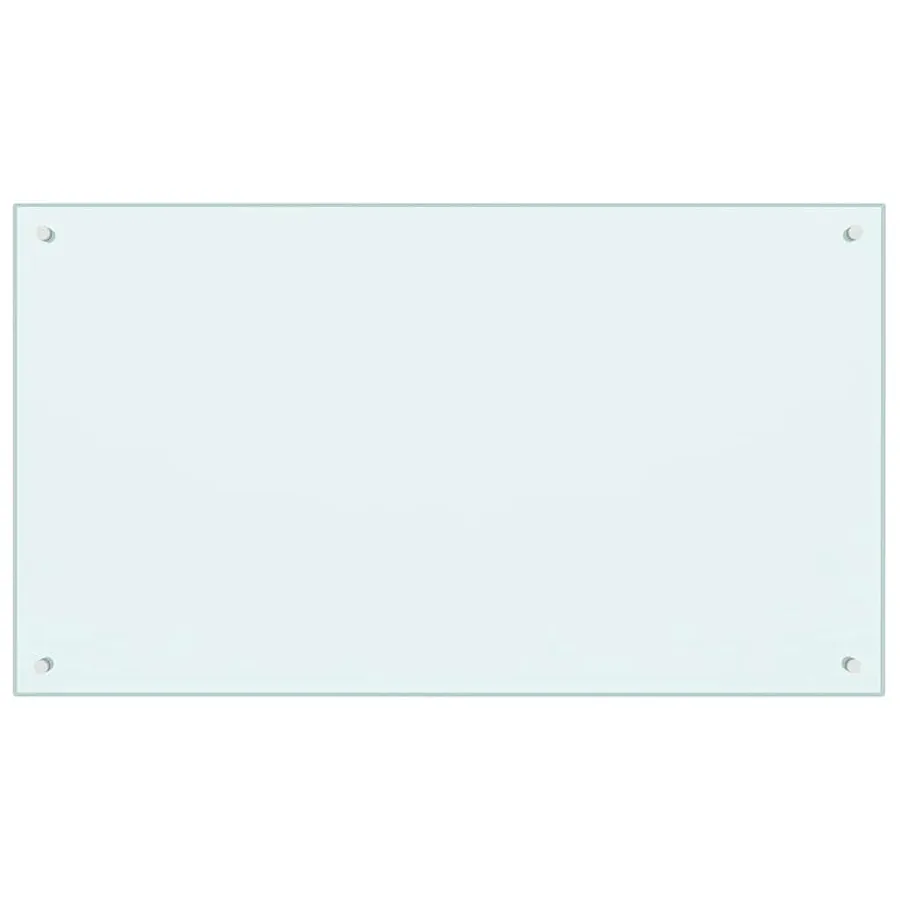 Dosseret de cuisine couleur Lait 100x60 cm Verre trempé - 2