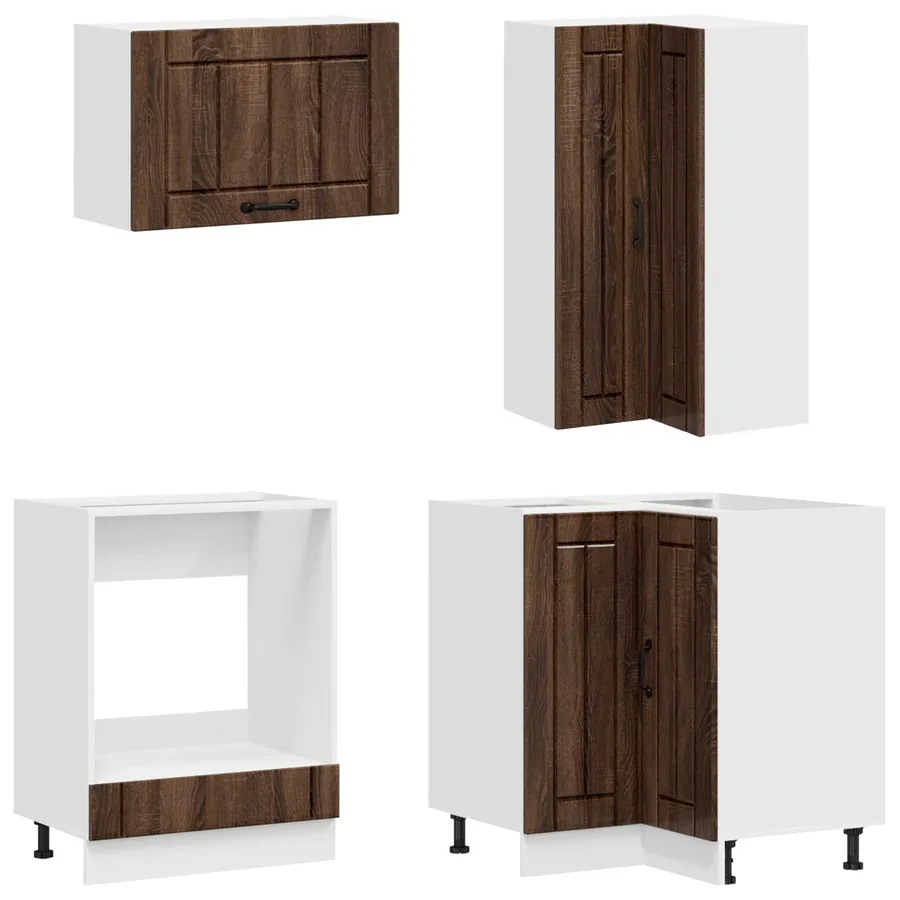 Unité de cuisine LUCCA 8 pcs Chêne brun Bois d'ingénierie - 4