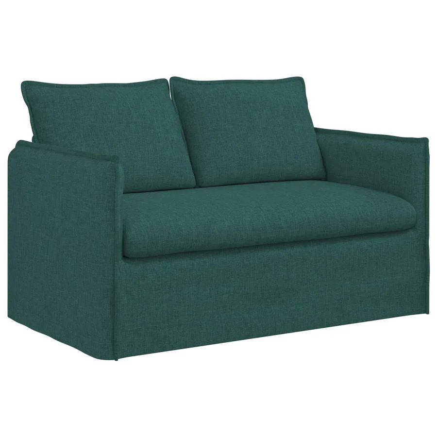 Canapé Vert foncé 136 x 82 x 85 cm tissu - 2