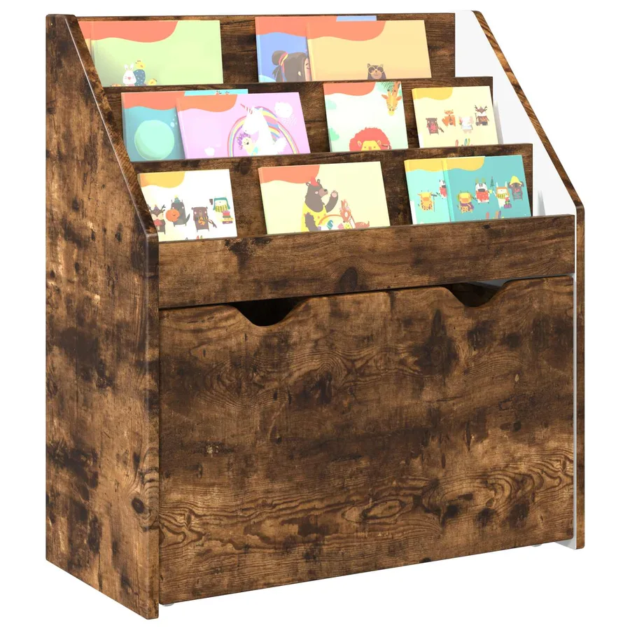 Bibliothèque pour enfants Chêne fumé 60 x 29,5 x 69 cm - 3