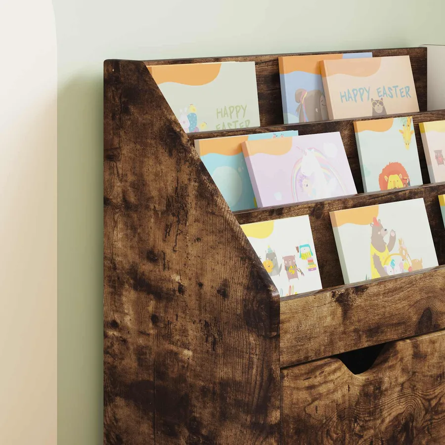 Bibliothèque pour enfants Chêne fumé 60 x 29,5 x 69 cm - 5