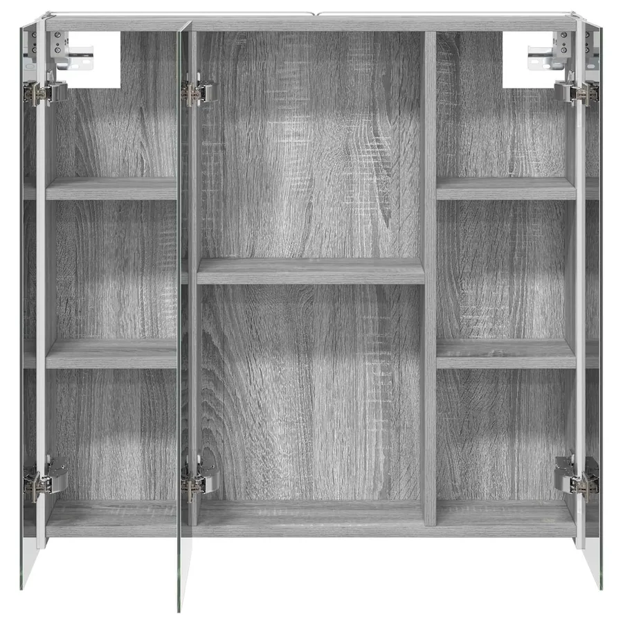Armoire Miroir de Salle de Bain Gris Sonoma 73.5 x 15.5 x 70 cm - 7