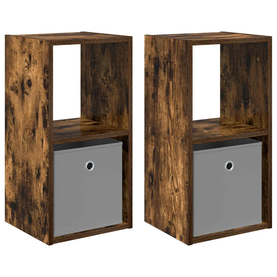 Table de chevet 2 pcs Chêne fumé 30,5 x 27 x 59,5 cm - 2