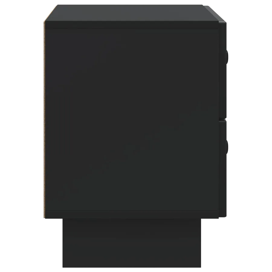 Cabinet de chevet Noir 62 x 34,5 x 47,5 cm Bois d'ingénierie - 6
