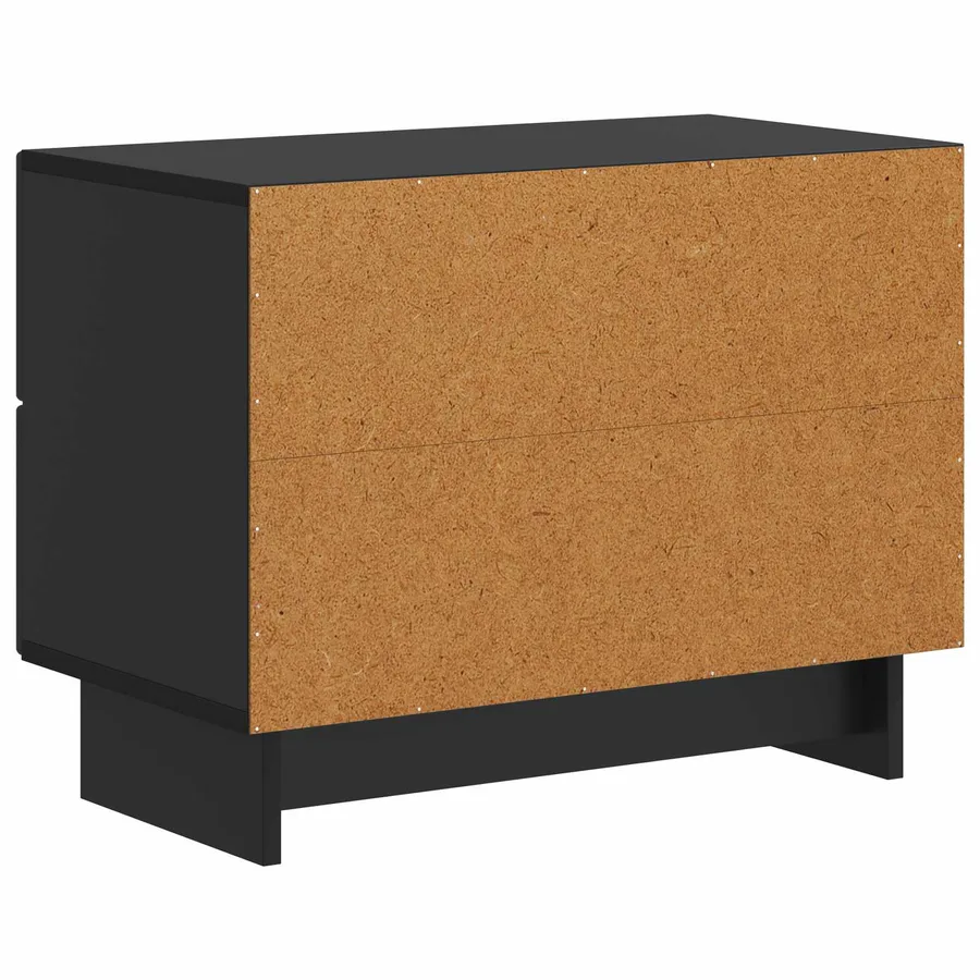 Cabinet de chevet Noir 62 x 34,5 x 47,5 cm Bois d'ingénierie - 7