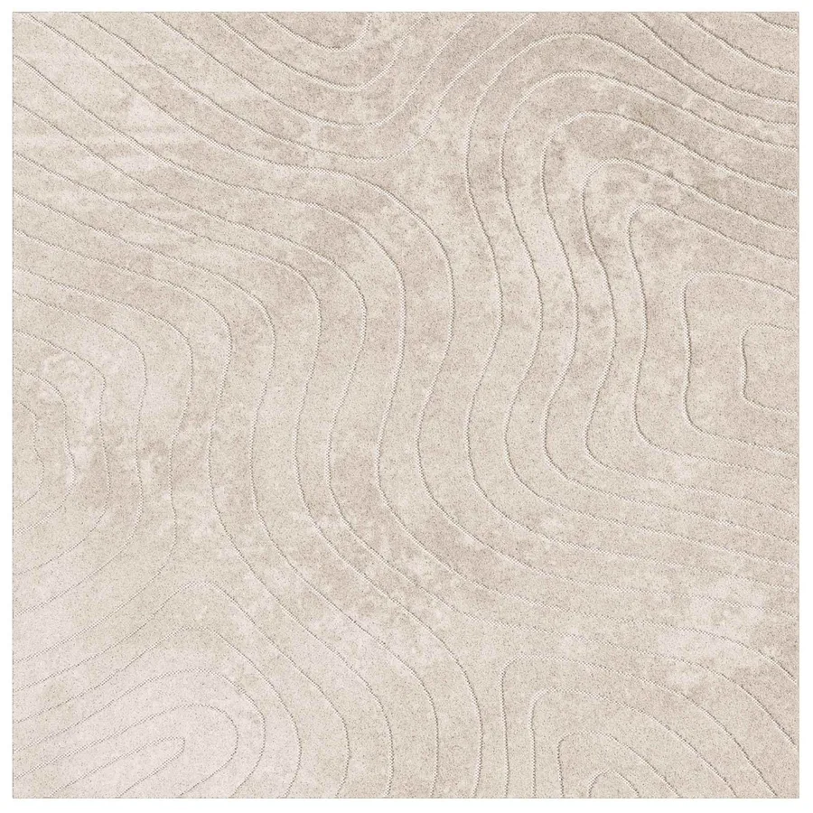 Tapis de surface Carré PALMERAS Beige 240 x 240 cm Polyester - 2