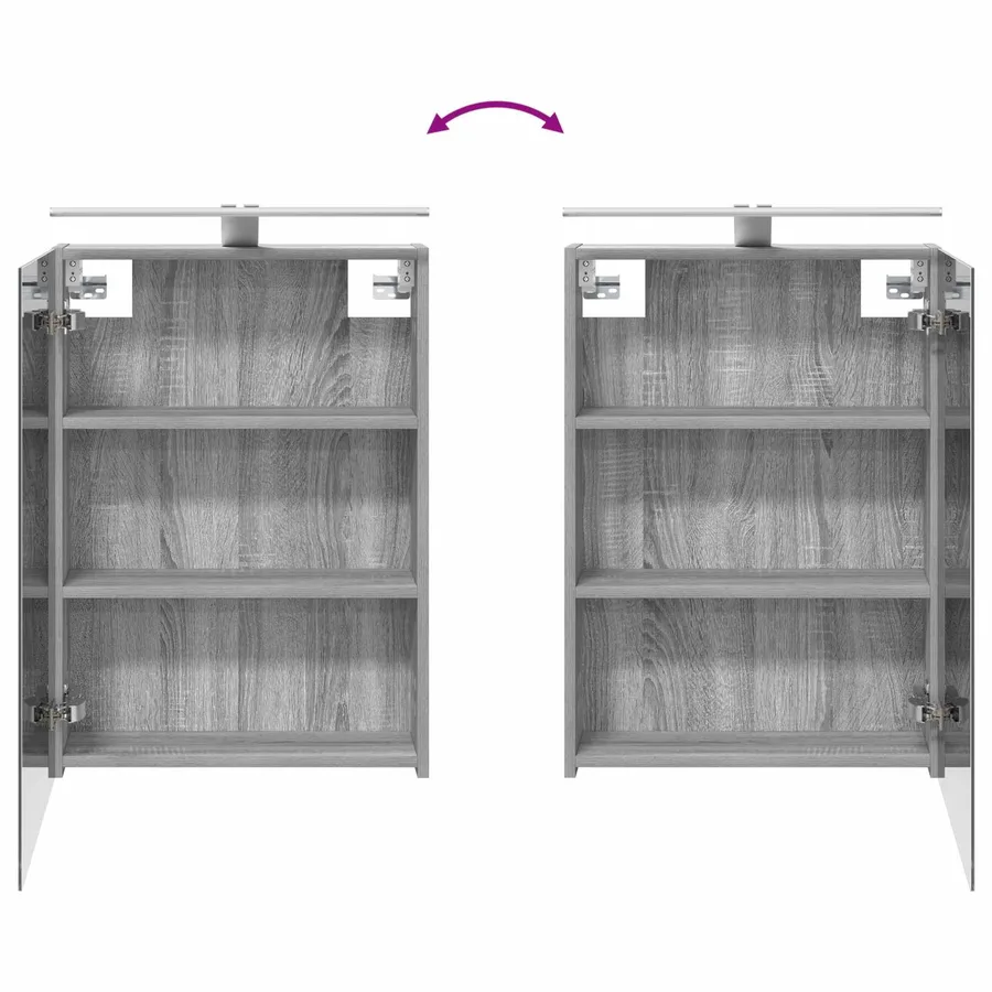 Ensemble de Meubles de Salle de Bain 3 pcs 130 x 14,5 x 70 cm - 12