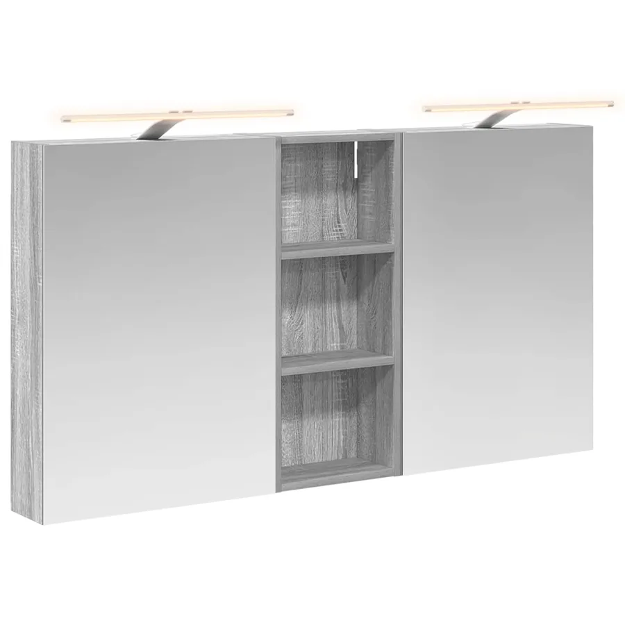 Ensemble de Meubles de Salle de Bain 3 pcs 130 x 14,5 x 70 cm - 2