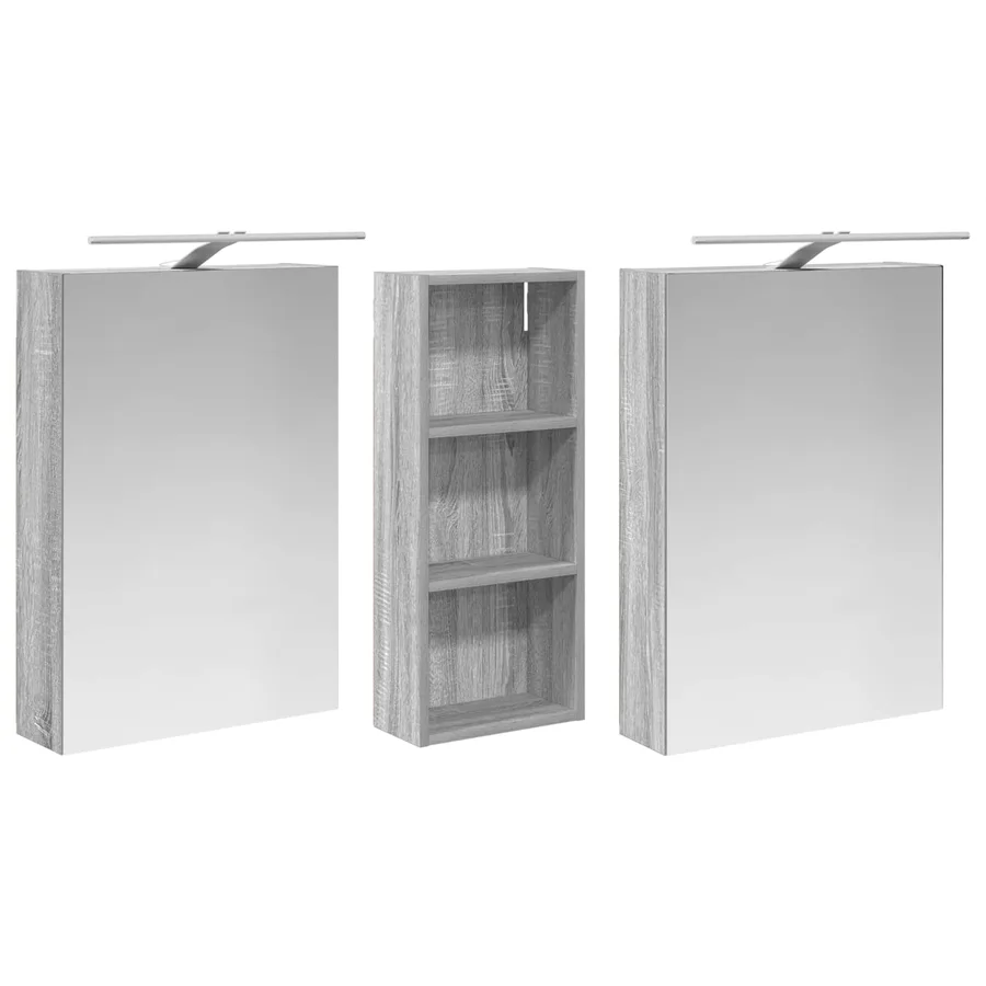 Ensemble de Meubles de Salle de Bain 3 pcs 130 x 14,5 x 70 cm - 5