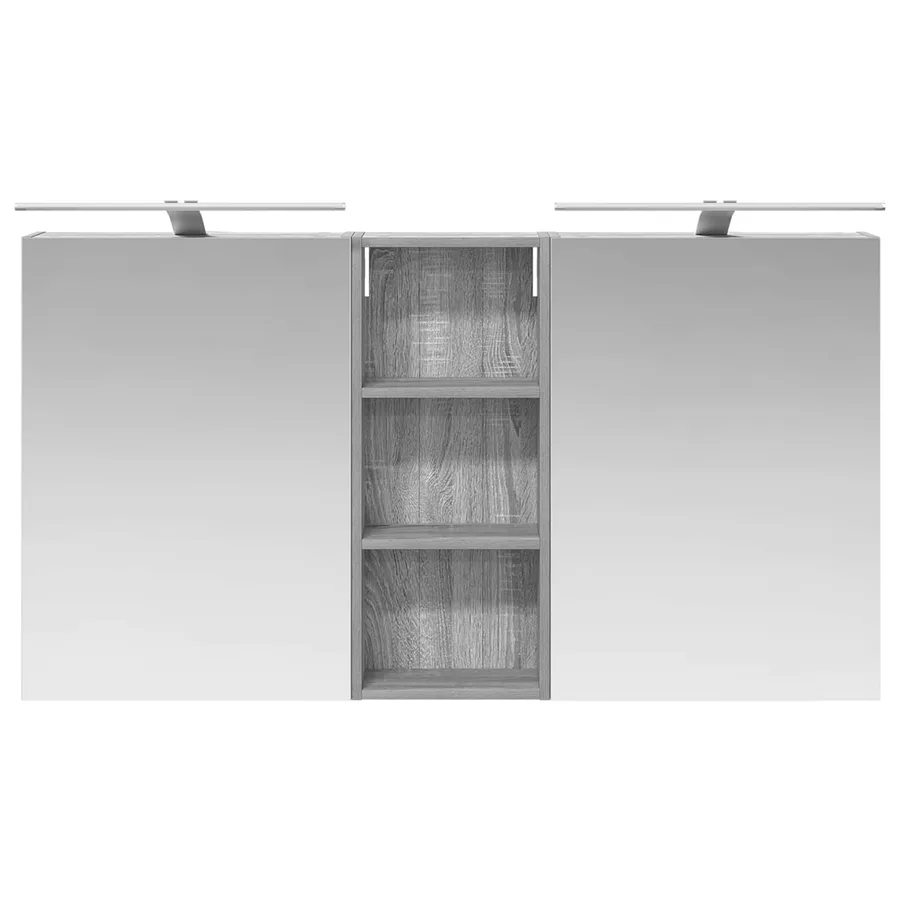 Ensemble de Meubles de Salle de Bain 3 pcs 130 x 14,5 x 70 cm - 6