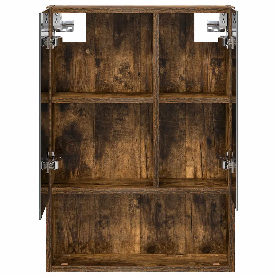 Armoire Miroir de Salle de Bain Chêne fumé 50 x 14,5 x 70 cm - 6