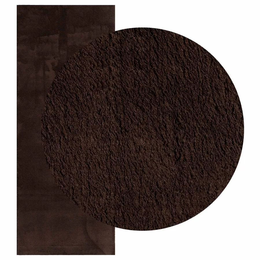Tapis doux à poils moyens et lavable HUARTE Marron 200 x 80 cm - 3