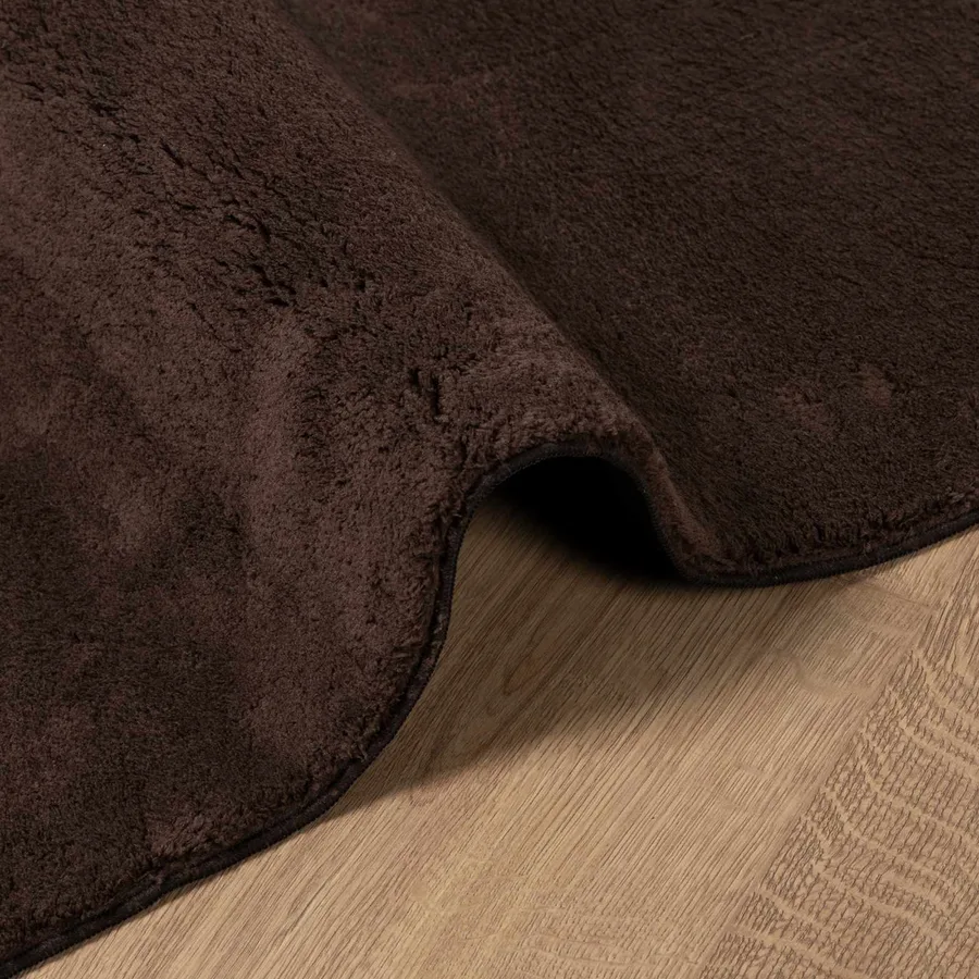 Tapis doux à poils moyens et lavable HUARTE Marron 200 x 80 cm - 6