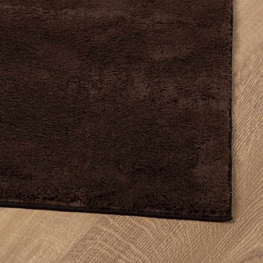 Tapis doux à poils moyens et lavable HUARTE Marron 200 x 80 cm - 7