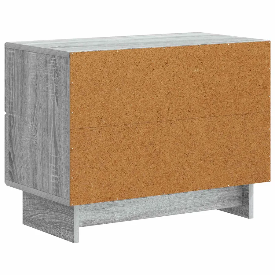 Cabinet de chevet avec tiroir Sonoma gris 62 x 34,5 x 47,5 cm - 7