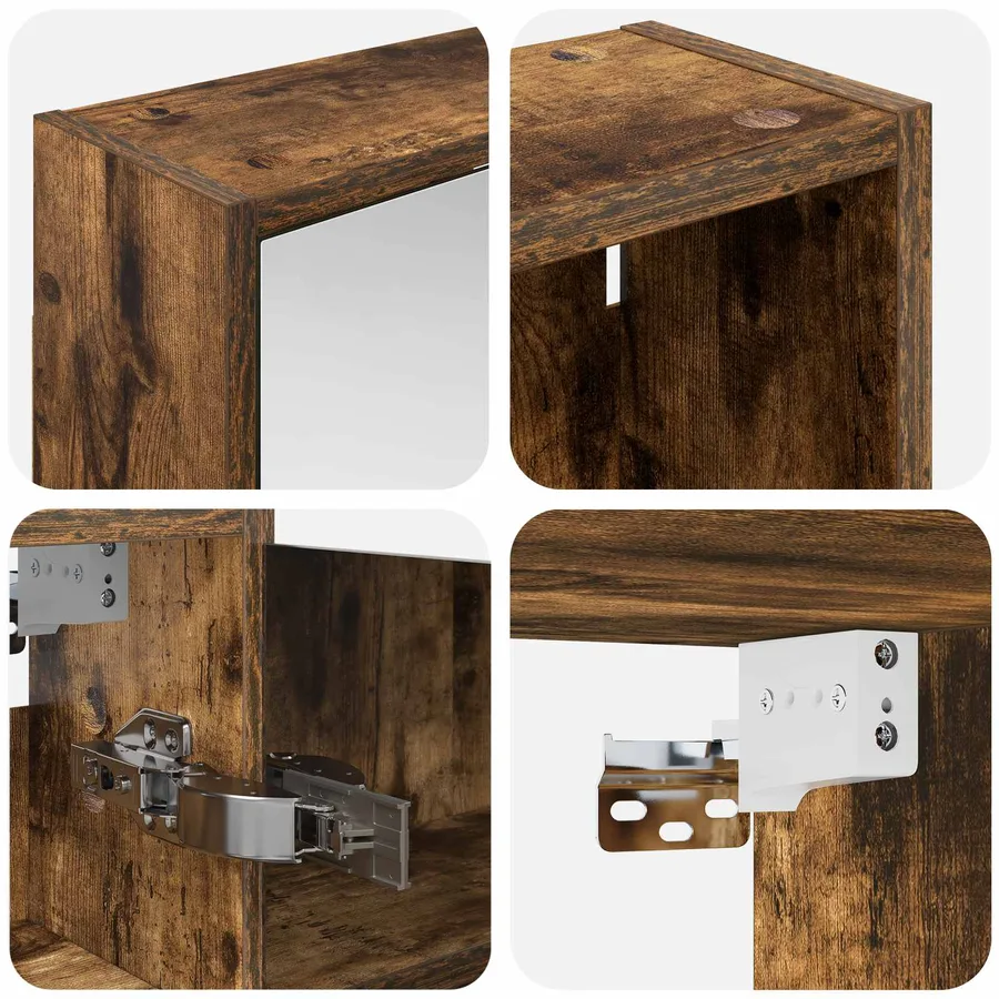 Ensemble de Meubles de Salle de Bain 3 pcs 126 x 16 x 62.5 cm - 8