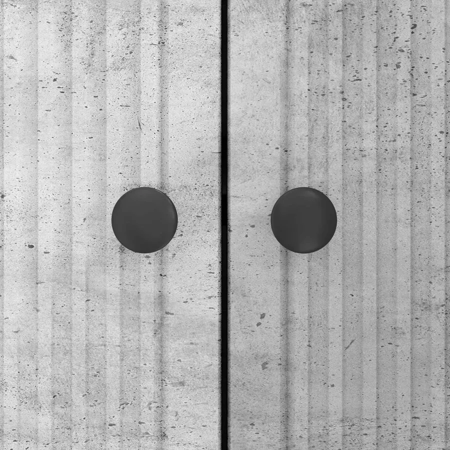 Buffet Gris béton 89 x 34,5 x 80 cm Bois d'ingénierie - 8