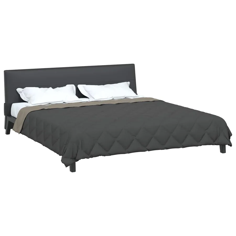 Duvet complet toute l'année Gris clair et anthracite Microfibre - 3