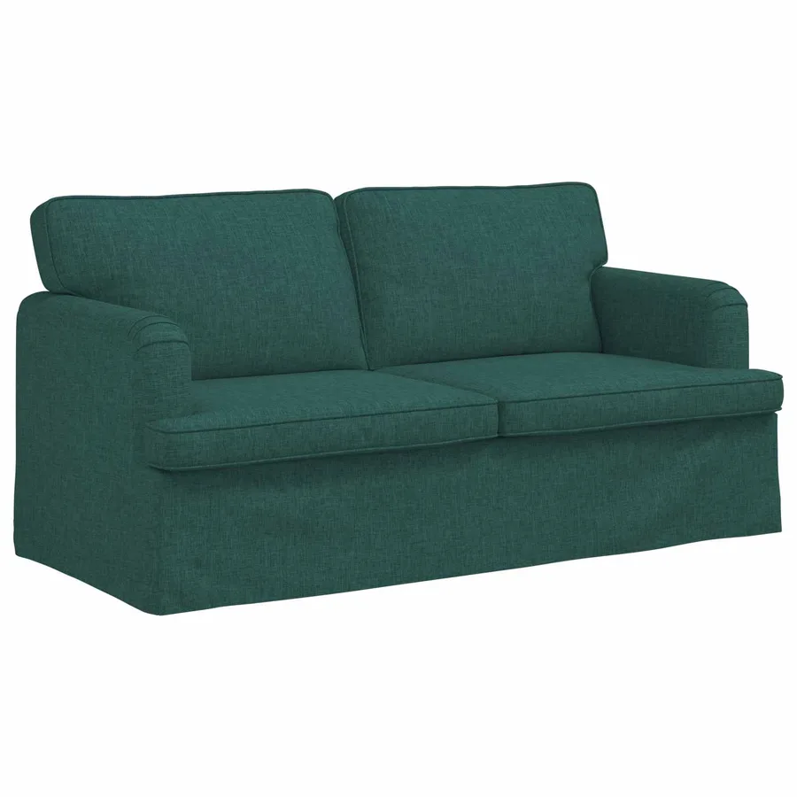 Canapé Vert foncé 162 x 80 x 85 cm tissu - 2
