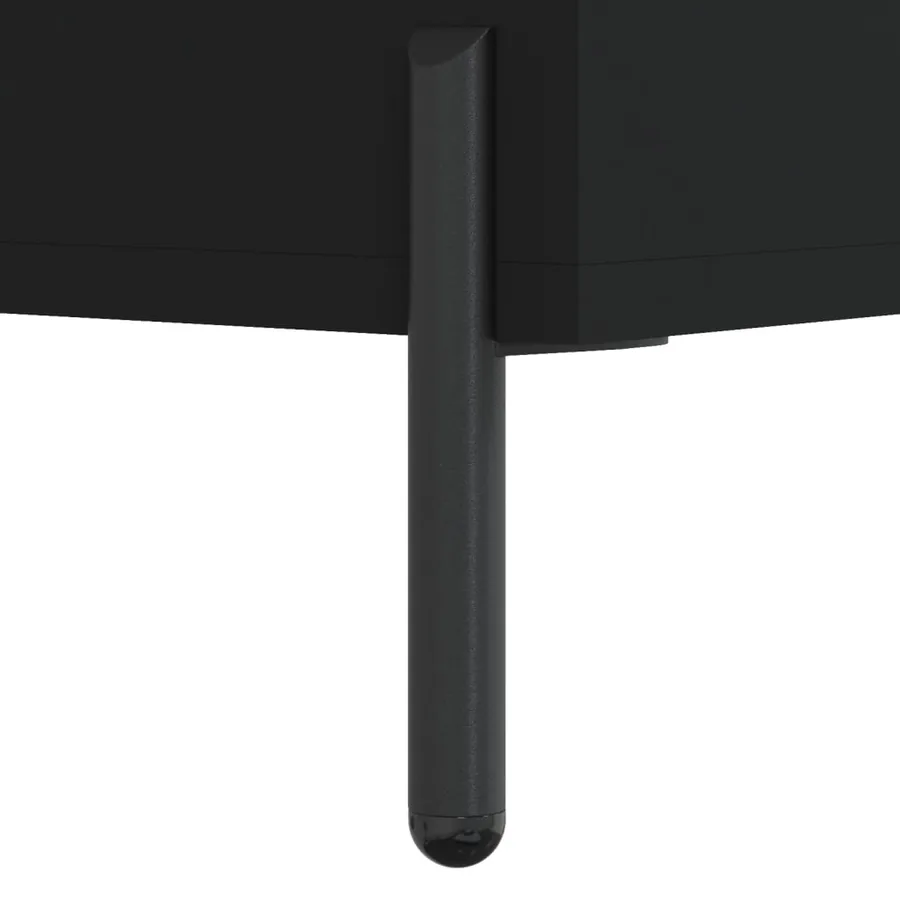 Meuble TV Noir 80x36x50 cm Bois d'ingénierie - 10